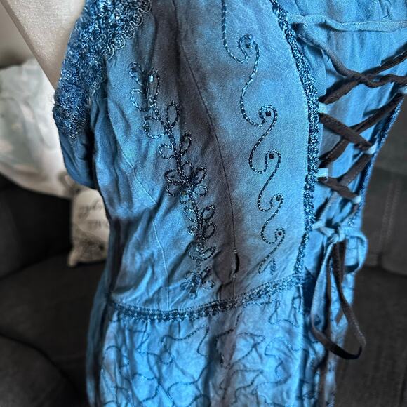 Vintage dark fairy core midi dress - Picture 3 of 8